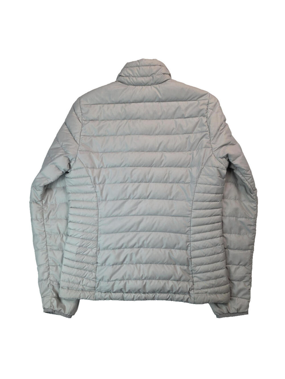 Patagonia Nano Puff Silver Gray Goose Down Sweater Puffer Jacket Womens Medium M - Picture 2 of 7
